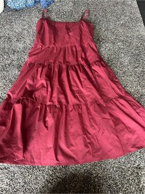 Red Gap Dress Long Size Small